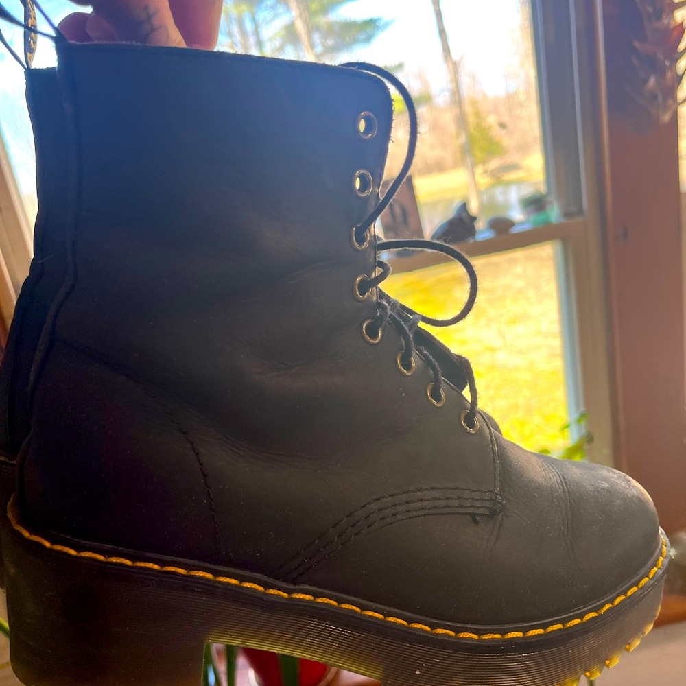 Dr. Martens Black Shriver Boots size 39 (US size 8.5) Women’s